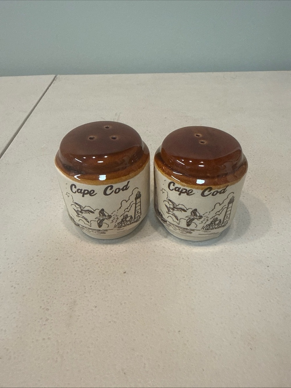 Cape Cod Souvenier Salt And Pepper Shakers Made In Taiwan